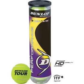 Tenisové doplňky - míče Dunlop Performance (4 ks)