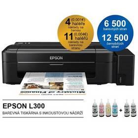 Tiskárna inkoustová Epson L300, CIS (C11CC27301) černá