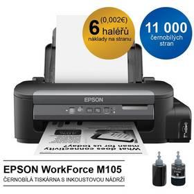 Tiskárna inkoustová Epson WorkForce M105, CIS (C11CC85301) černá
