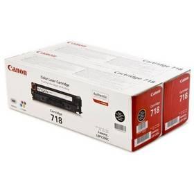 Toner Canon CRG-718Bk, 2 x 3,4K stran (2662B005) černý