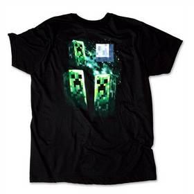 Tričko Minecraft Three Creeper Moon Tee černé XL (JX2497MNC-XL)