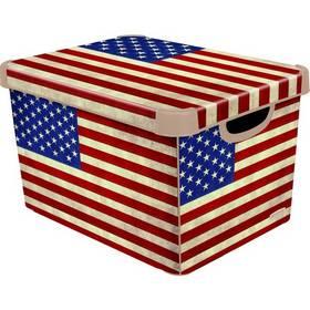 Úložný box Curver Decoboxes Stockholm American Flag vel. L