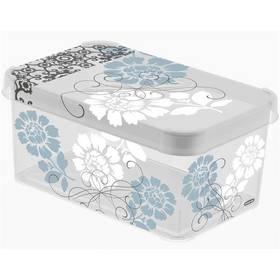 Úložný box Curver Milky - Romance 04710-R03, vel. S šedý/modrý