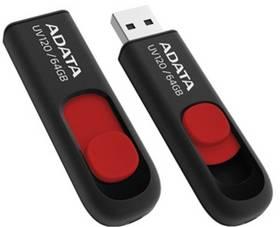USB flash disk A-Data DashDrive UV120 64GB (AUV120-64G-RKD) černý/červený