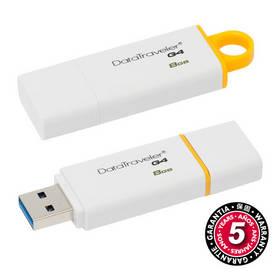 USB flash disk Kingston DataTraveler G4 8GB (DTIG4/8GB) žlutý