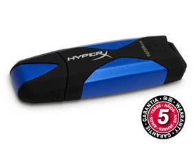 USB flash disk Kingston DataTraveler HyperX 3.0 128GB (DTHX30/128GB) černý/modrý