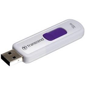 USB flash disk Transcend JetFlash 530 32GB (TS32GJF530) bílý/fialový