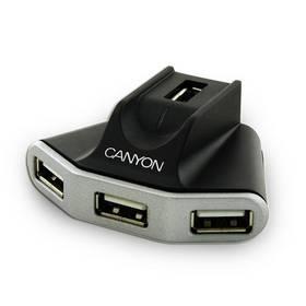USB Hub Canyon CNR-USBHUB05N 4-port (CNR-USBHUB05N) černý/stříbrný