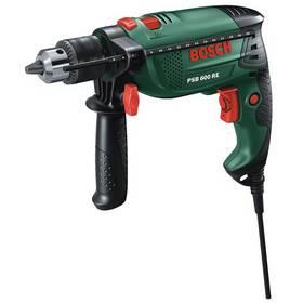 Vrtačka ruční Bosch PSB 600 RE, příklepová zelená Vrtačka ruční Bosch PSB 600 RE, příklepová zelená